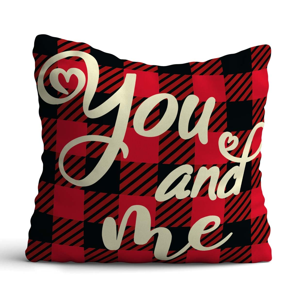 Giftcart Valentines You & Me Cushion Cover Poly Velvet 30 x 30 cm Plaid Love Home Decorative Cushion for Sofa Couch Car Bed, Birthday for Couple, Boyfriend, Husband (B09NNX55F2) Amazon Price History, Amazon Price Tracker