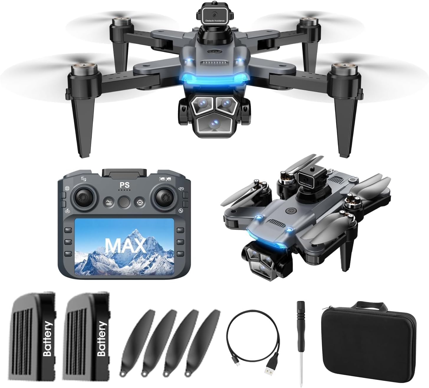 mcokoe 4K Drone with Screen Remote