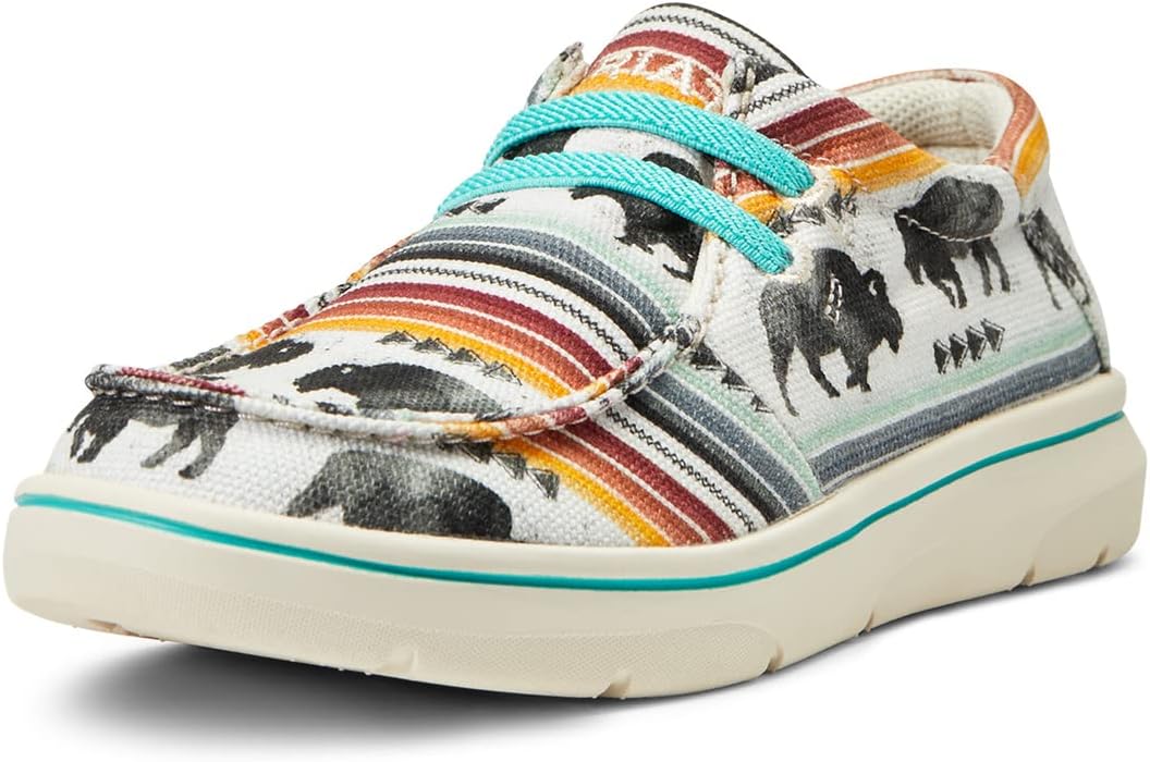 ARIAT YTH_Hilo Mule, Buffalo Print, 1 US Unisex Big Kid