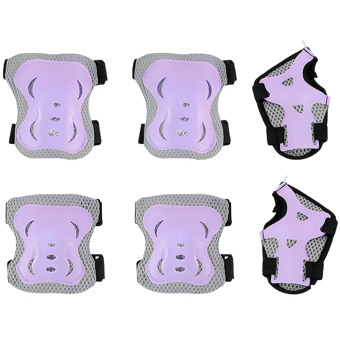 IKOPFLN 6 pezzi Set di Protezioni per Bambini, Ginocchiere per bambini, per skateboard, pattini in linea, hoverboard, bicicletta