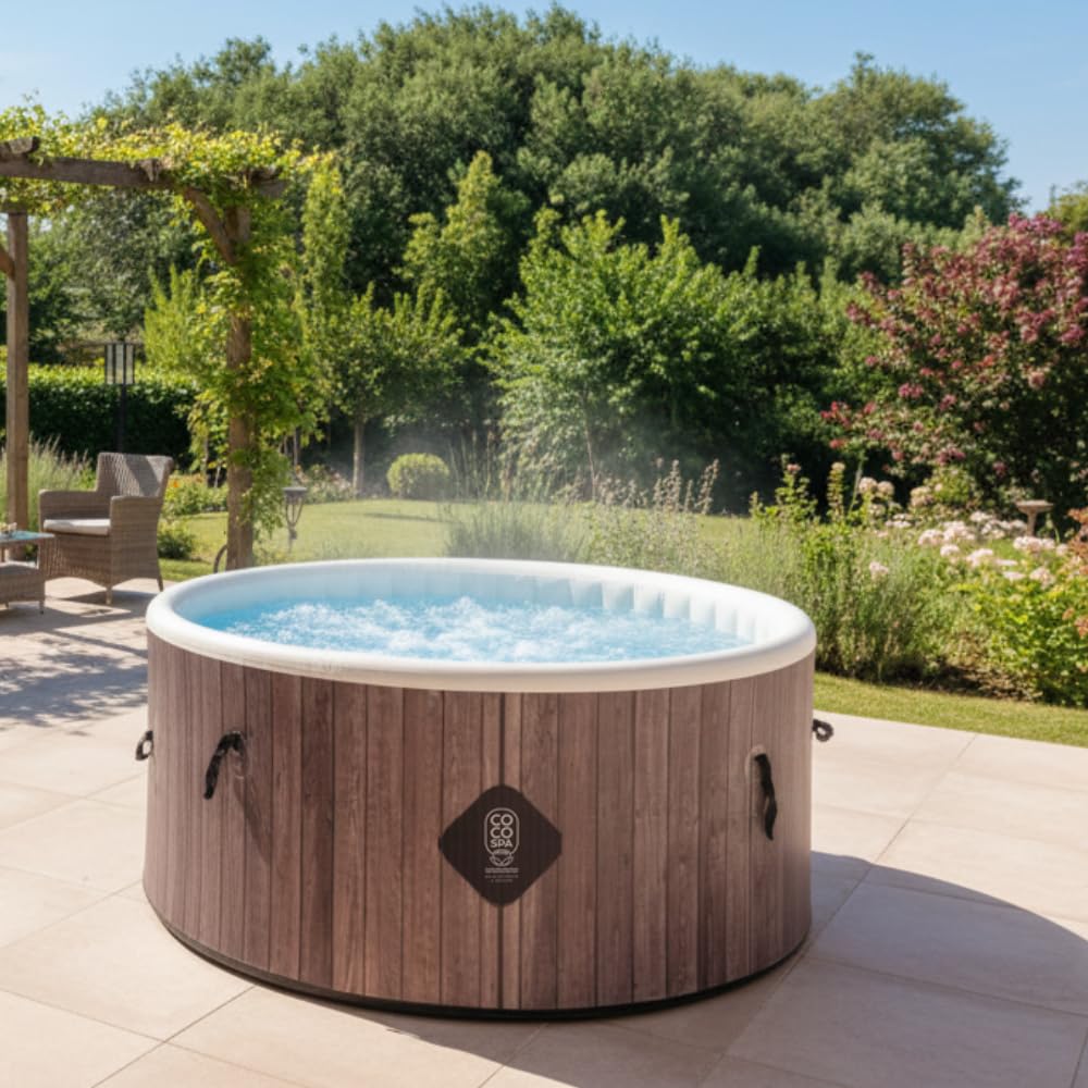 COCO SPA Helsinki Spa gonfiabile, Vasca Idromassaggio, diametro 150 cm, 800 litri, motore 2240 W, 2-4 persone, massaggio 140 getti