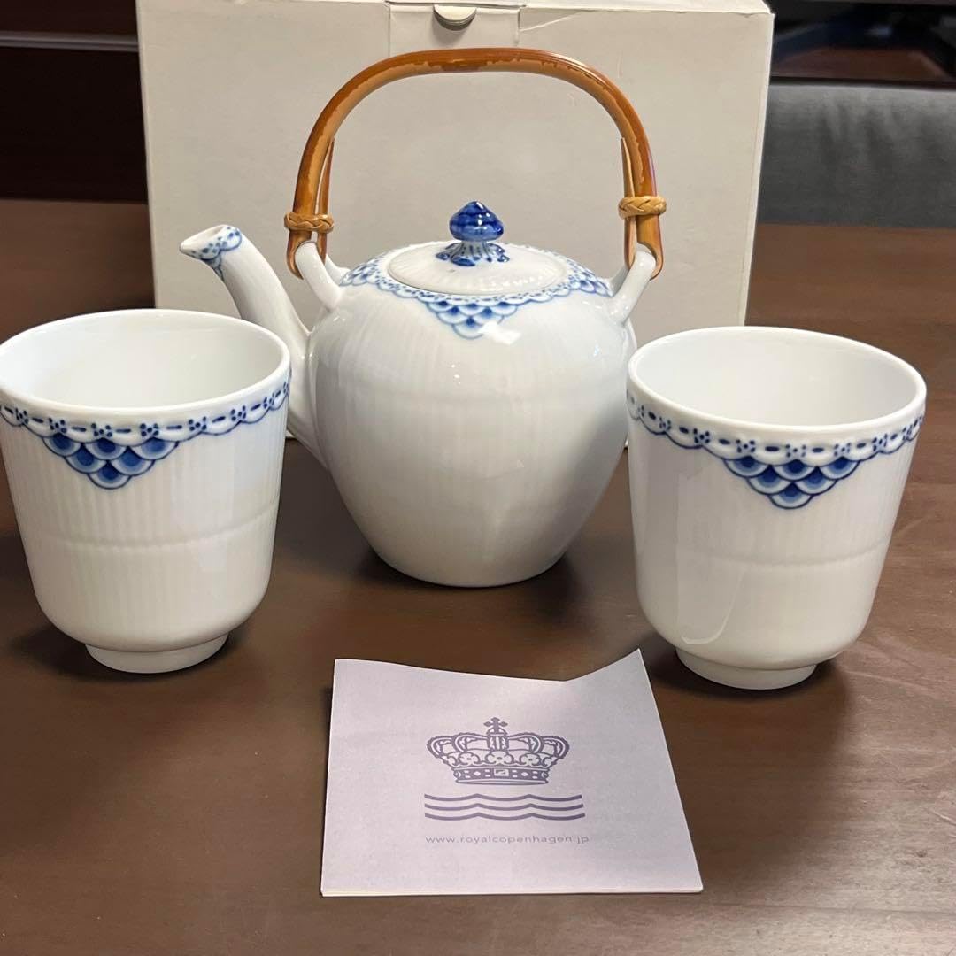 ロイヤルコペンハーゲン 急須 湯呑みセット ROYAL COPENHAGEN