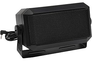 5-Watt Rectangular External Speaker for CB Radio, Ham, Scanners