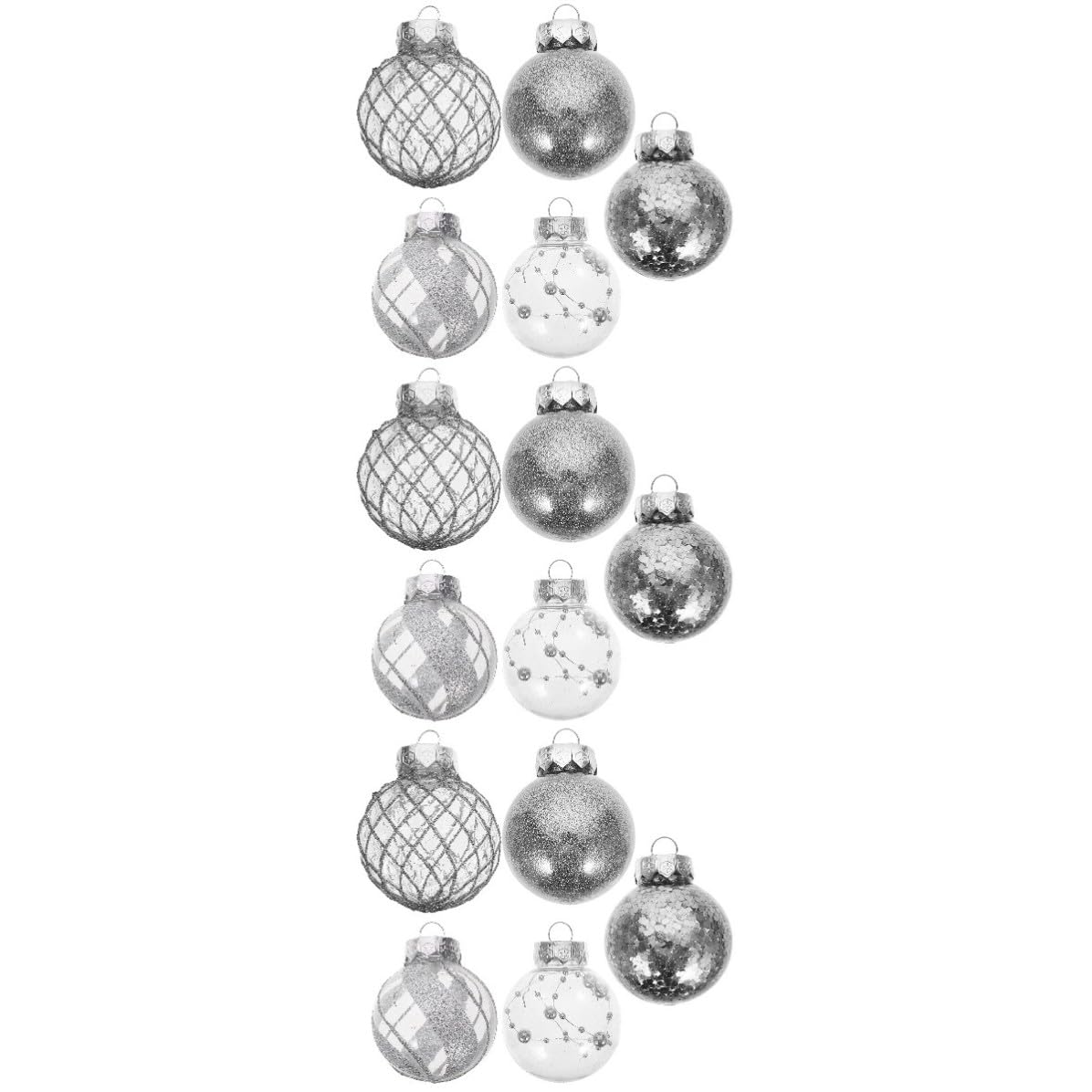 Toyvian 90 Pièces Boules de Noël à Suspendre en Plastique, Décorations