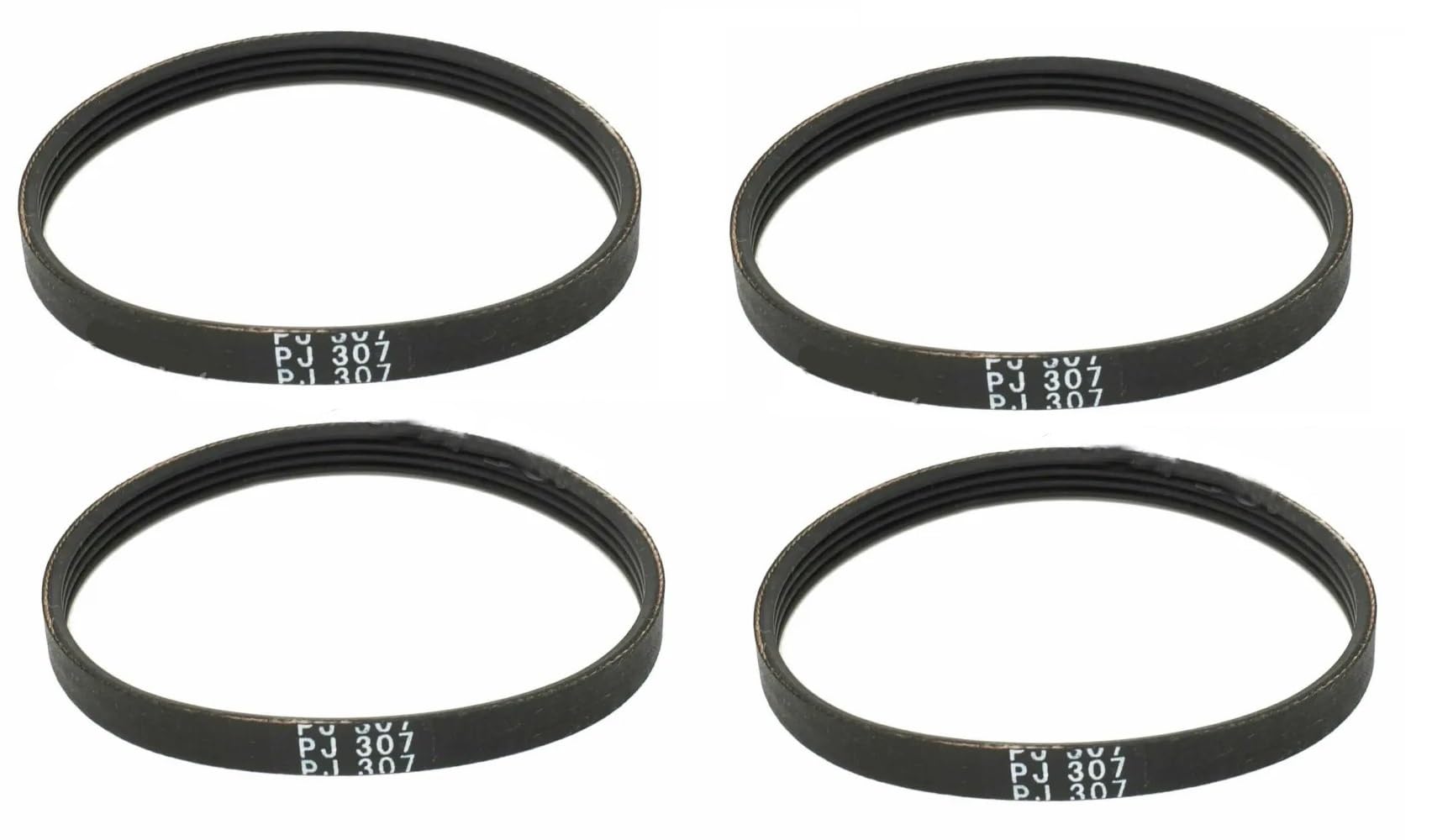 Cinghia Compressore D'aria 4PJ307 Poly-V PJ Gomma 4 Pezzi