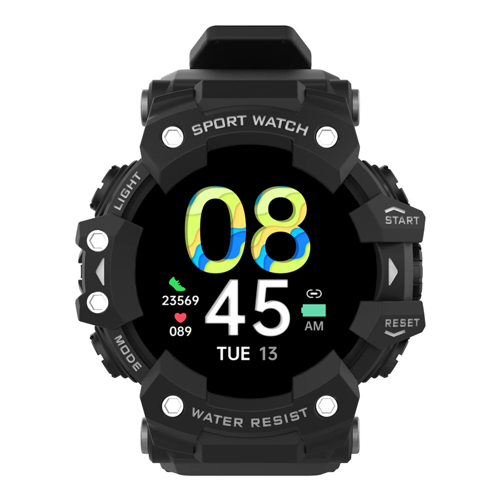 Smart Watch for Men Bluetooth Call (Answer/Make Call) IP68 Waterproof Tactical Fitness Tracker with Heart Rate Blood Pressure 1.28" Military Outdoor Sports Smartwatch for Android iOS iPhone (Black)…