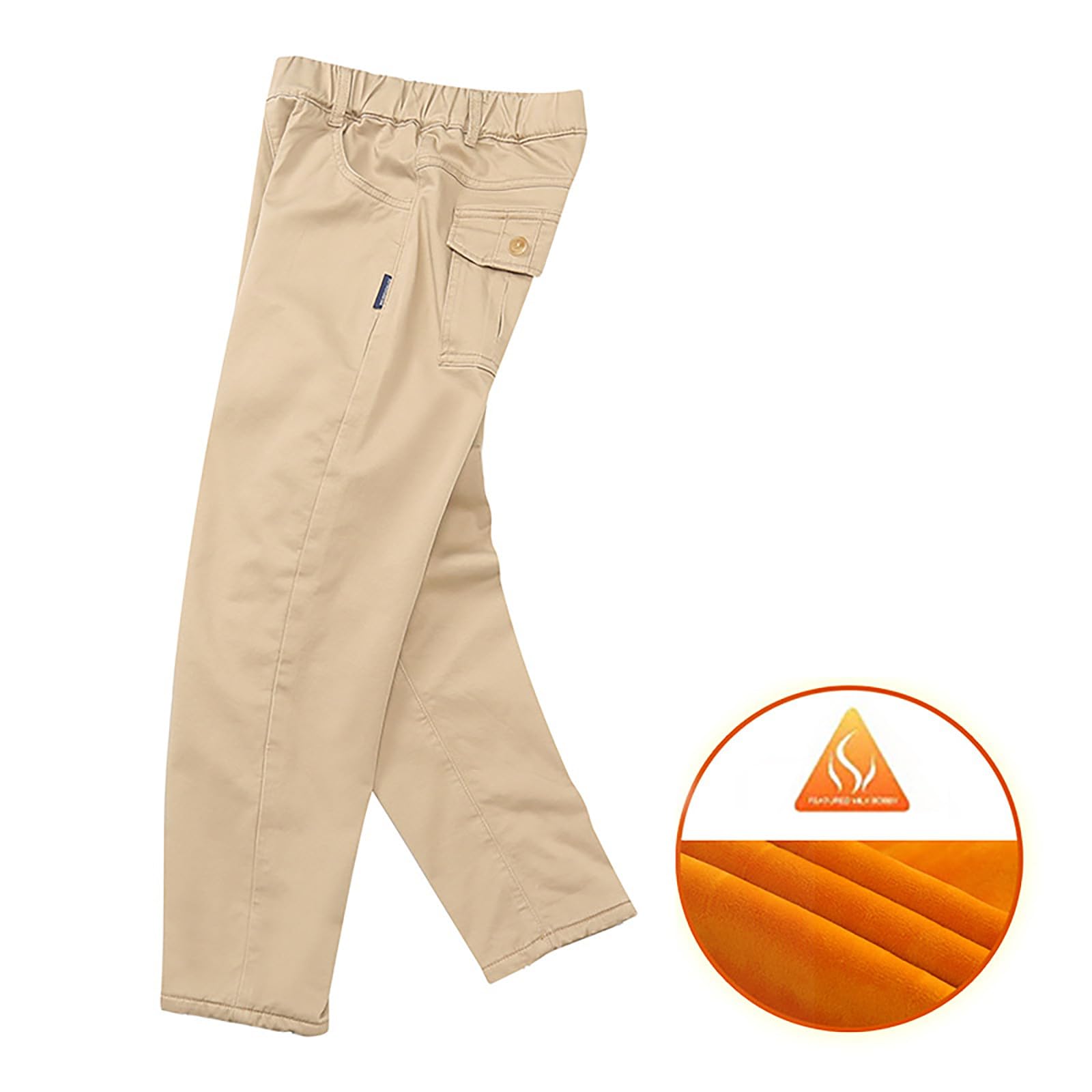 Pantalón Termico Futbol Niño - Pantalones Elásticos Con Forro Polar Y Engrosados Para Niños Para La Escuela Y Los Deportes Cómodos Con Cintura Elástica Informales Duraderos Ligeros Y Transpirables
