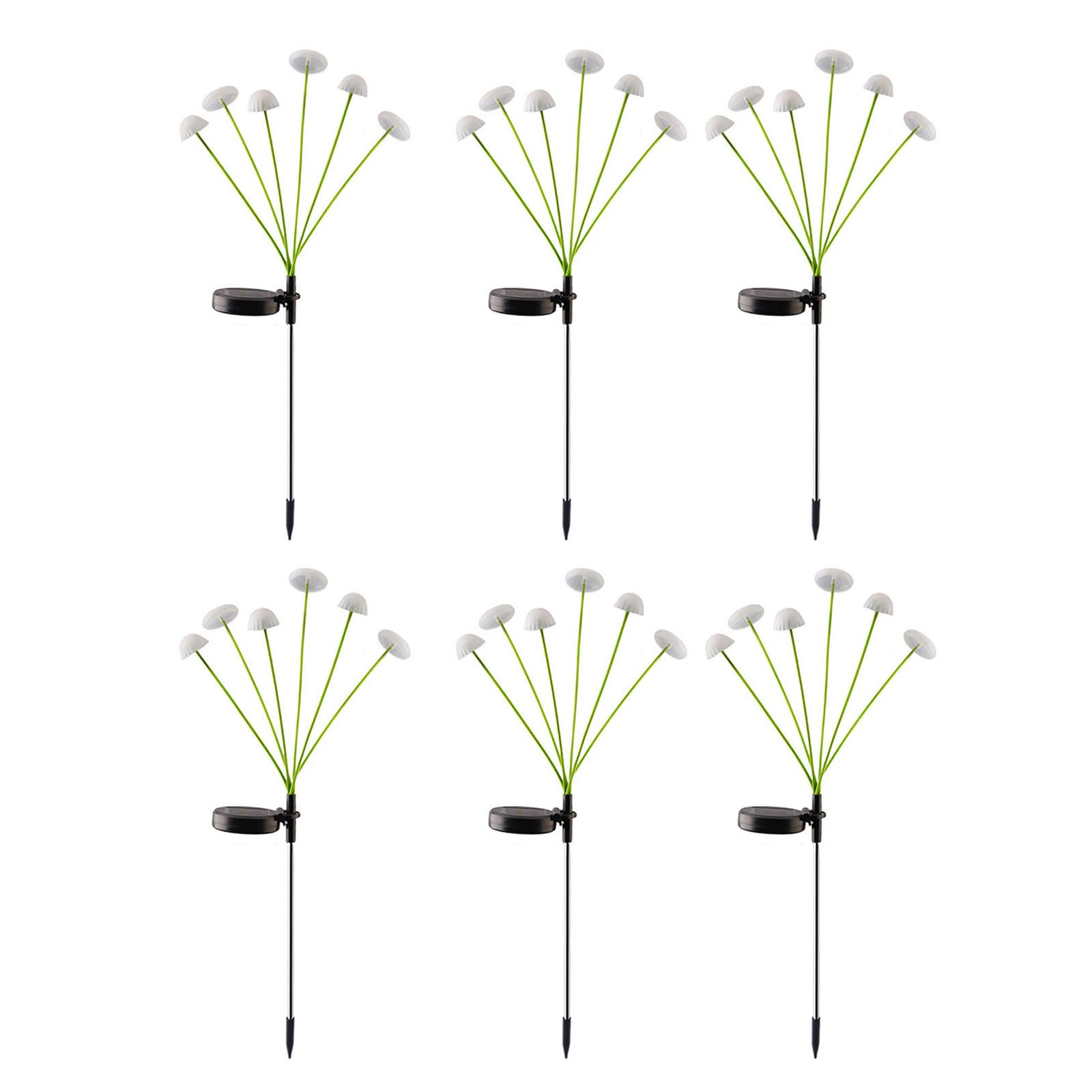 FROMCEO Mushroom Shape Solar Pathway Lighting Automatic Day Night Sensors and Weather Resistant ABS Texture Solar Mushroom Lights