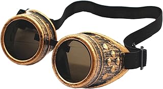 New Sell Vintage Steampunk Goggles Glasses Mad Scientist Goggles for Cos...