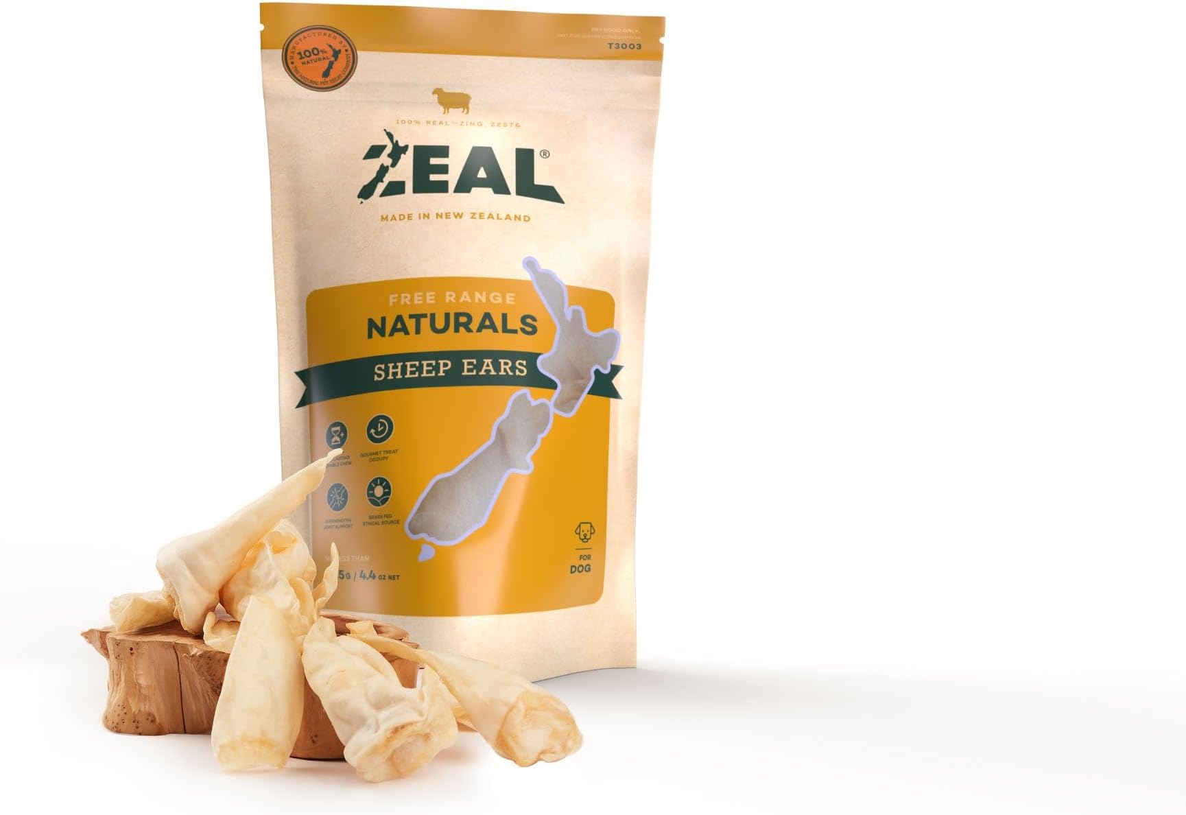 Zeal Pet Food - Sheep Ears Dog Treats - 125G
