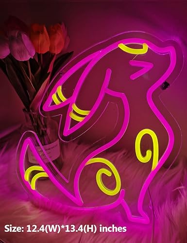 Miniatura 5 de Letrero de neón para juegos  Paraguas de anime luz LED de neón para habitación de jugadores dormitorio letreros de neón con alimentación USB luces