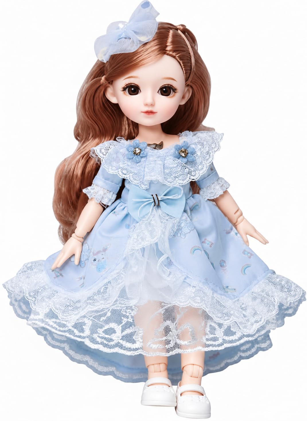 X14 Store 12 Inch Light & Musical Princess Fashion Doll Toy for