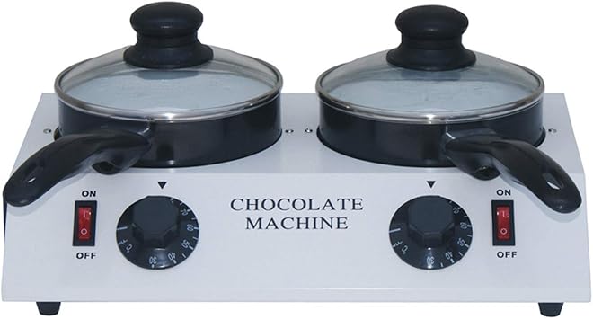 Chocolate Melter, Electric Hot Chocolate Melting Tempering Machine, Double Pot Capacity 2kg, Kitchen Tools