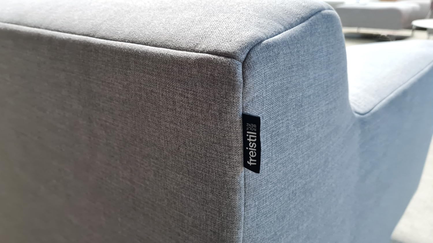 Ecksofa Rolf Benz Freistil 180 Ottomane rechts Stoff grau 260 cm