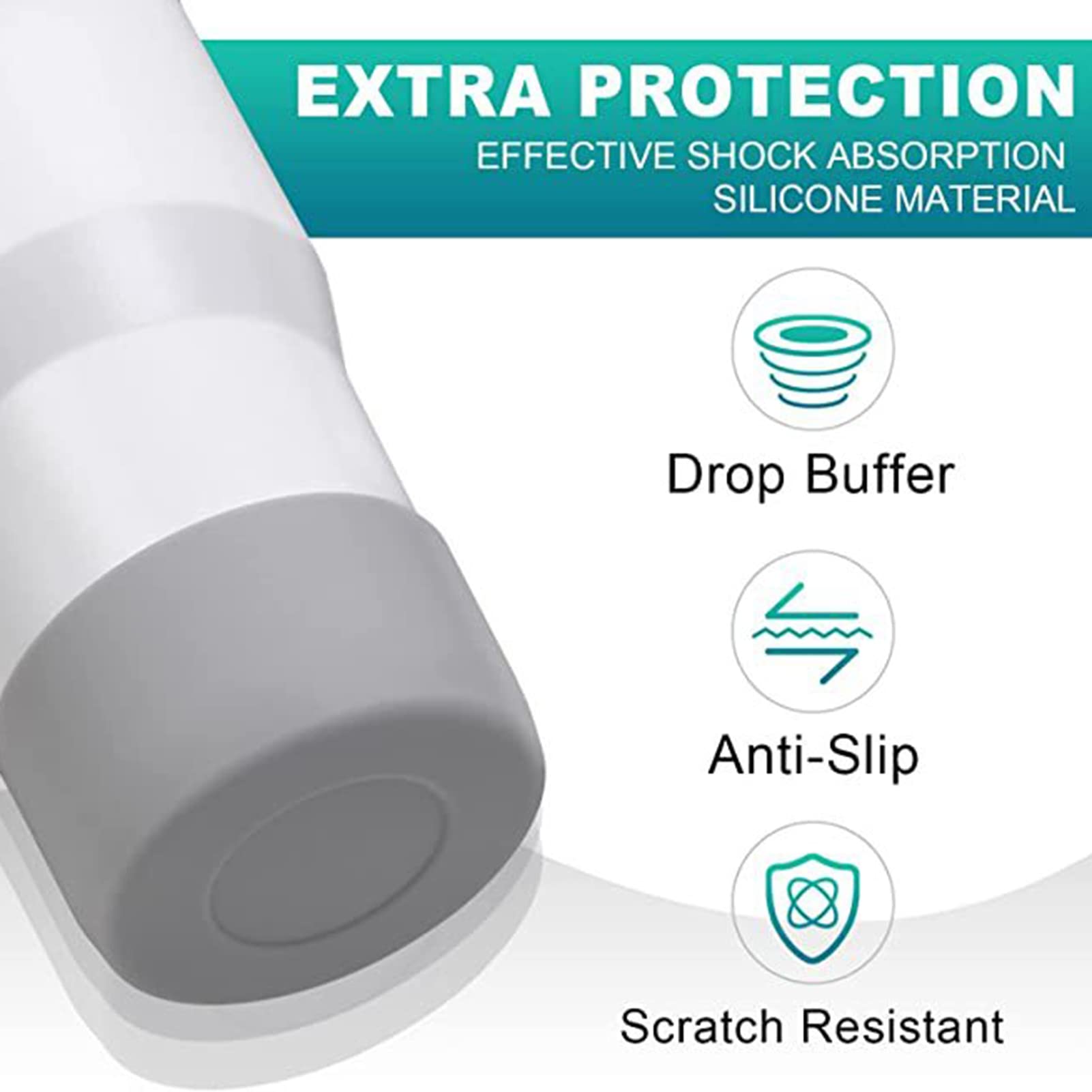2-Pack Protective Silicone Boot For Stanley Quencher & IceFlow Tumblers - Glitter Base Cover