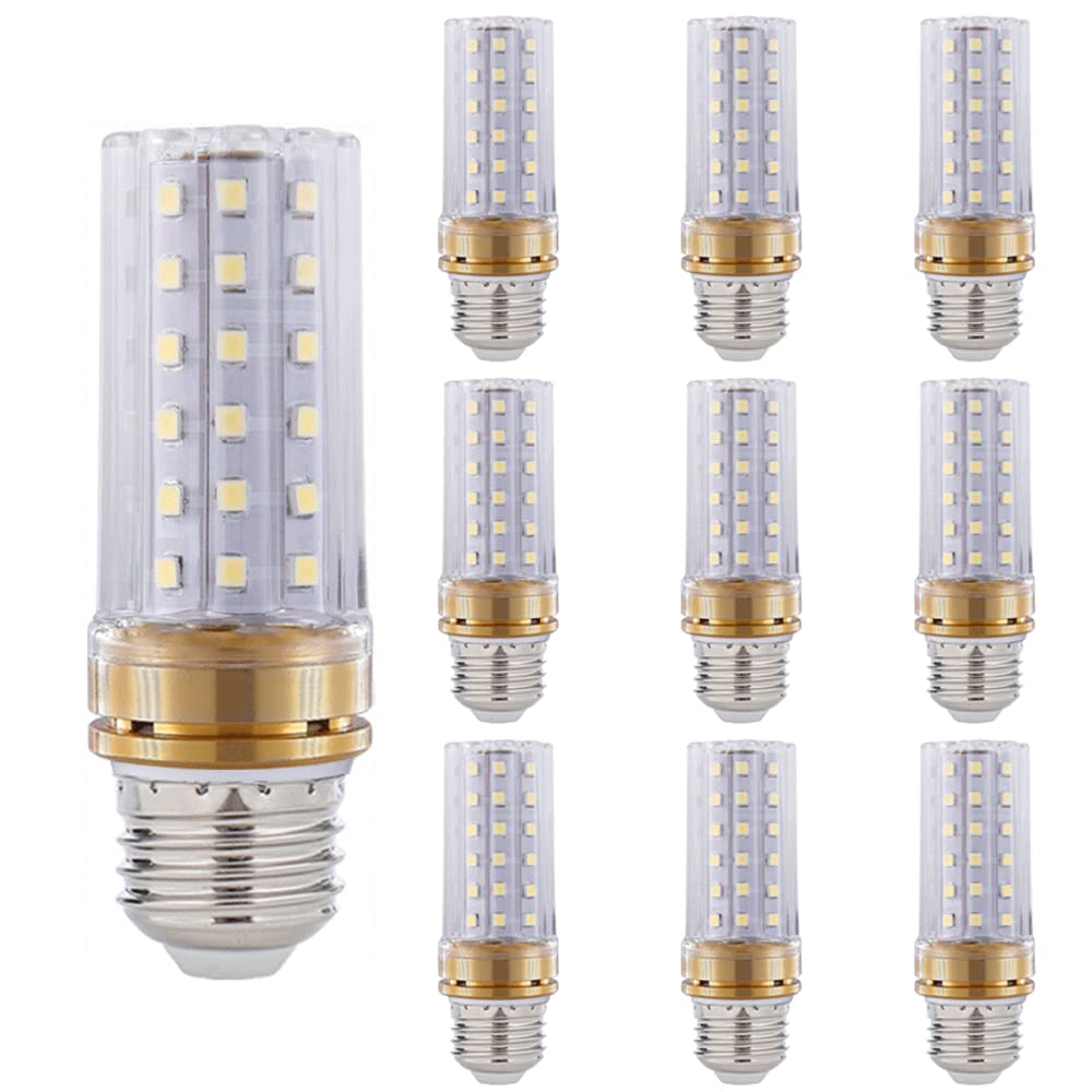 Żarówka LED,12W 20W 24W 3000K Ciepła biel 6000K Biel światła dziennego, 1000-2000 lumenów, Żarówka LED z podstawą E27, nieściemnialna, standardowa wymiana,10 sztuk (złota)
