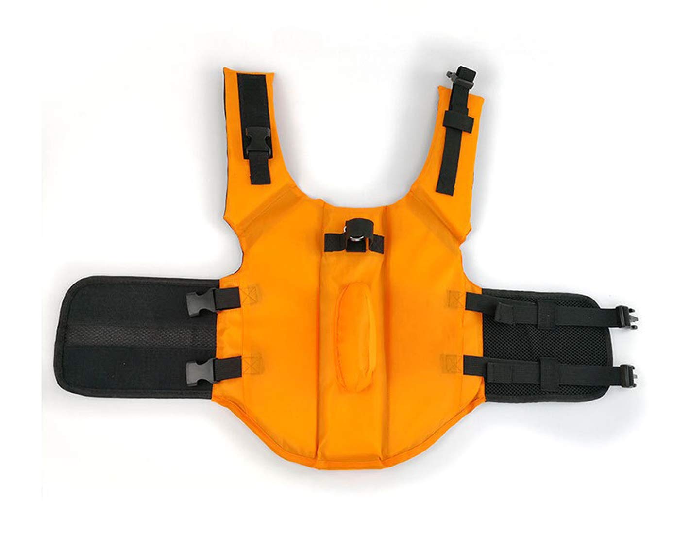 GabeFish Shark Gilet de sauvetage pour chien Bleu orange, M (Weight: 17-48lb/8-22kg), Orange