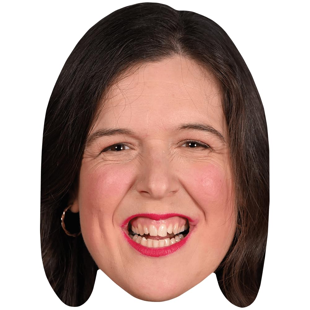 Rosie Jones (Smile) Celebrity Mask, Flat Card Face, Fancy Dress Mask