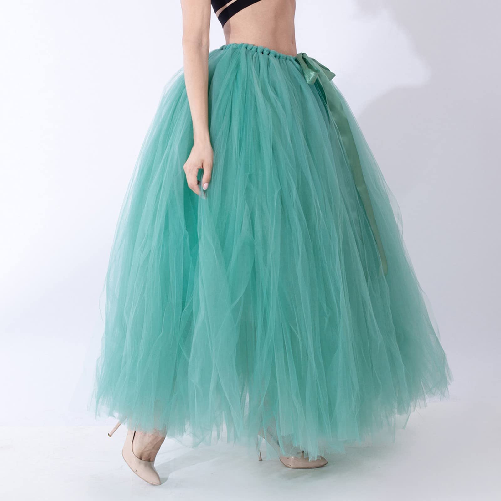 Gonna Tulle Donna Abito da Ballo Annata di 50 Cocktail Swing Principessa Sottogonna Tulle Sottogonna Balletto Gonna per Capelli Carnevale Compleanno Festa Regalo Gonne in Tulle Bambina