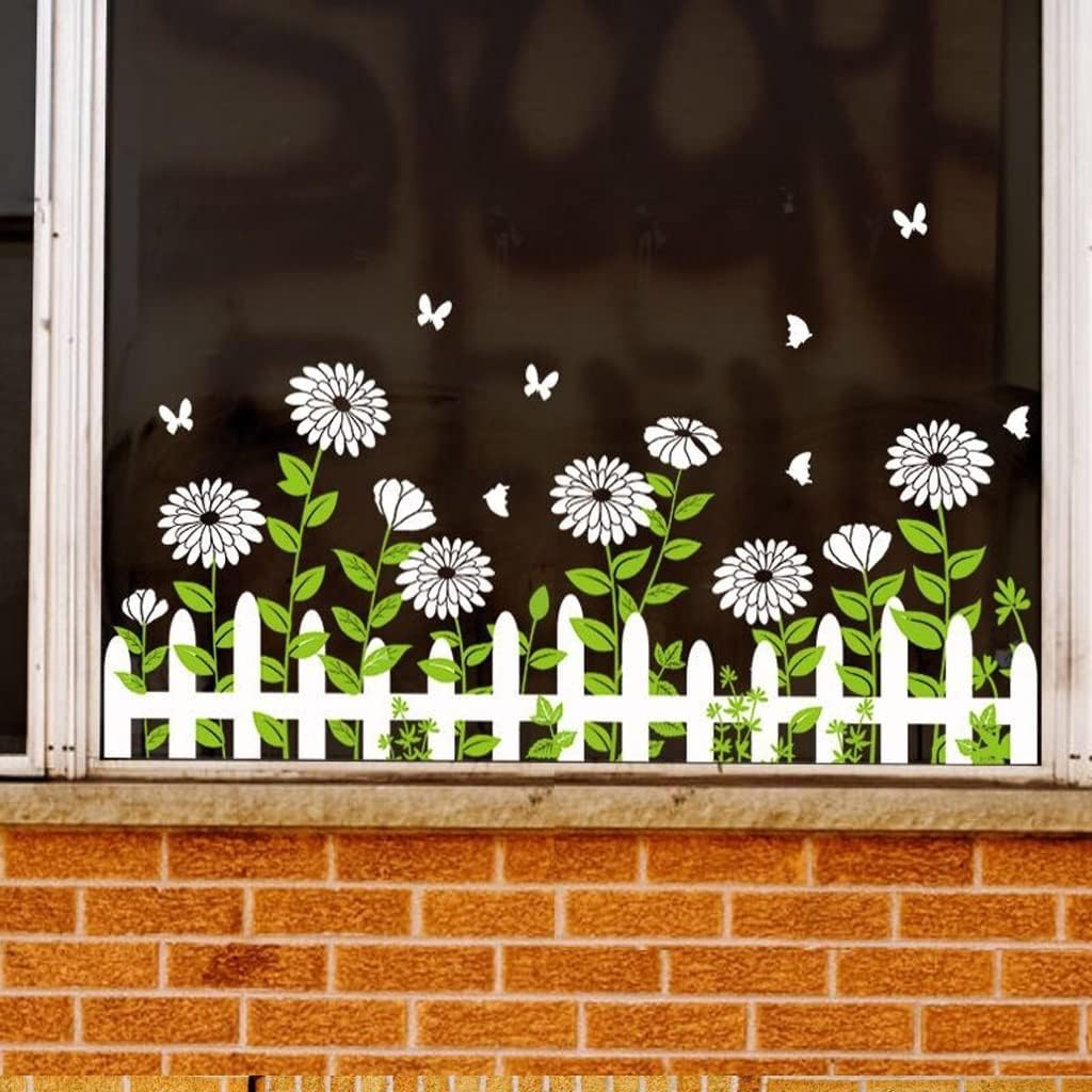 Window Sticker Glass Film Wall Stickers DIY Home Decor Daisy for Windows Door