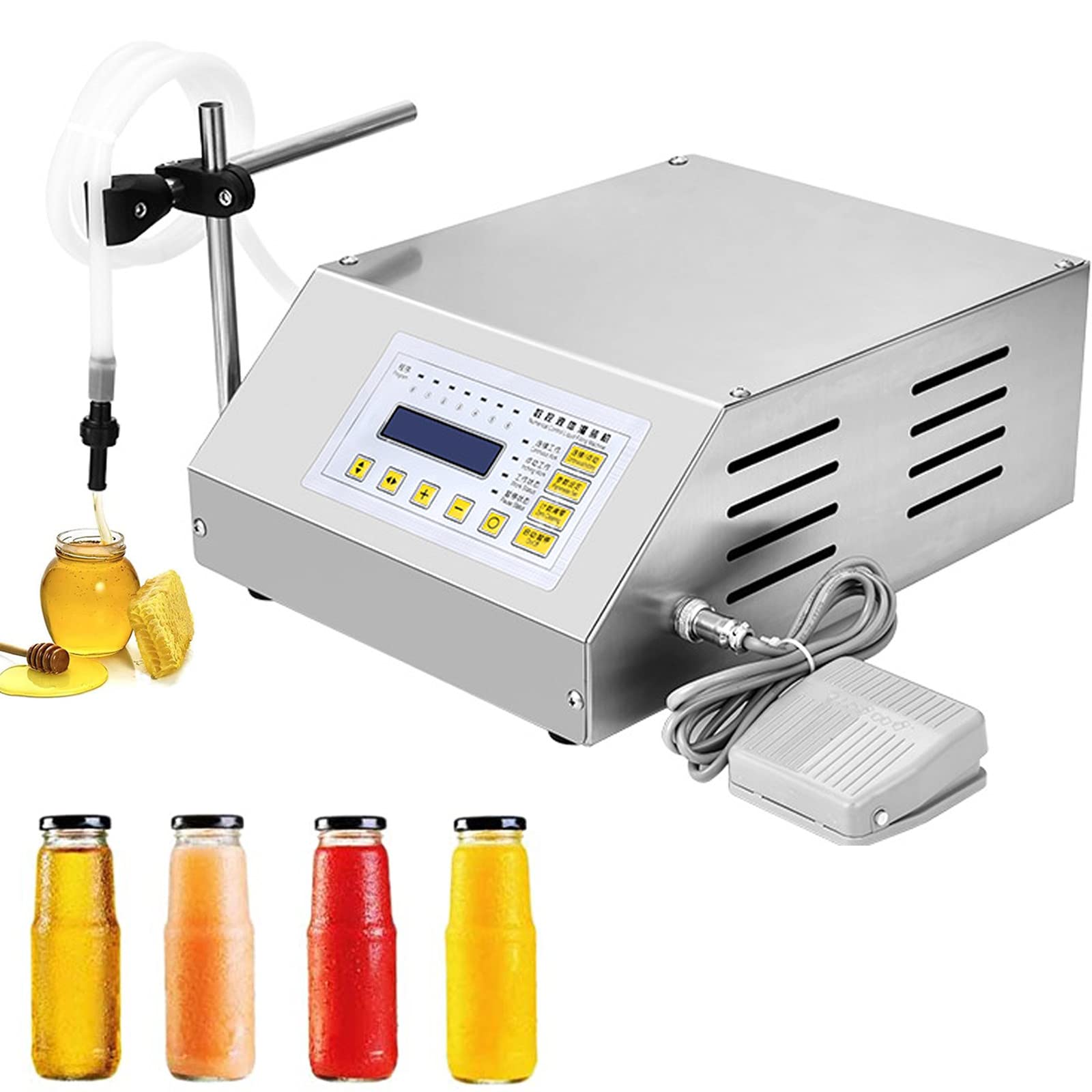 AYCDL Digital Liquid Filling Machine,10-3000ml Bottle Filler,Digital Control Bottle Filling Machine,Automatic Liquid Filler,for Liquids Oil