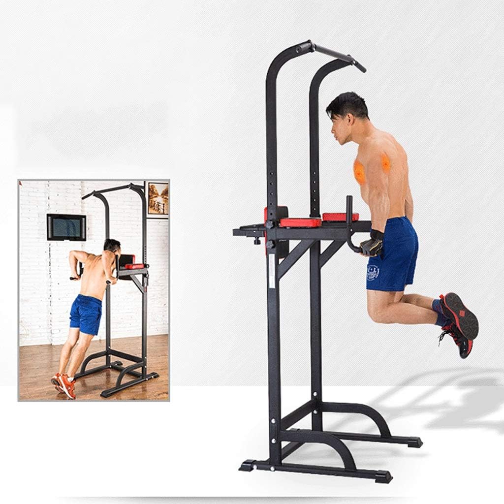 Fitness Power Rack Adjustable Squat Rack Power Cages Multifunctional Pull-ups with Chin Armrests Single Parallel Bars Fitness Equipment Squat Cage Home Gym