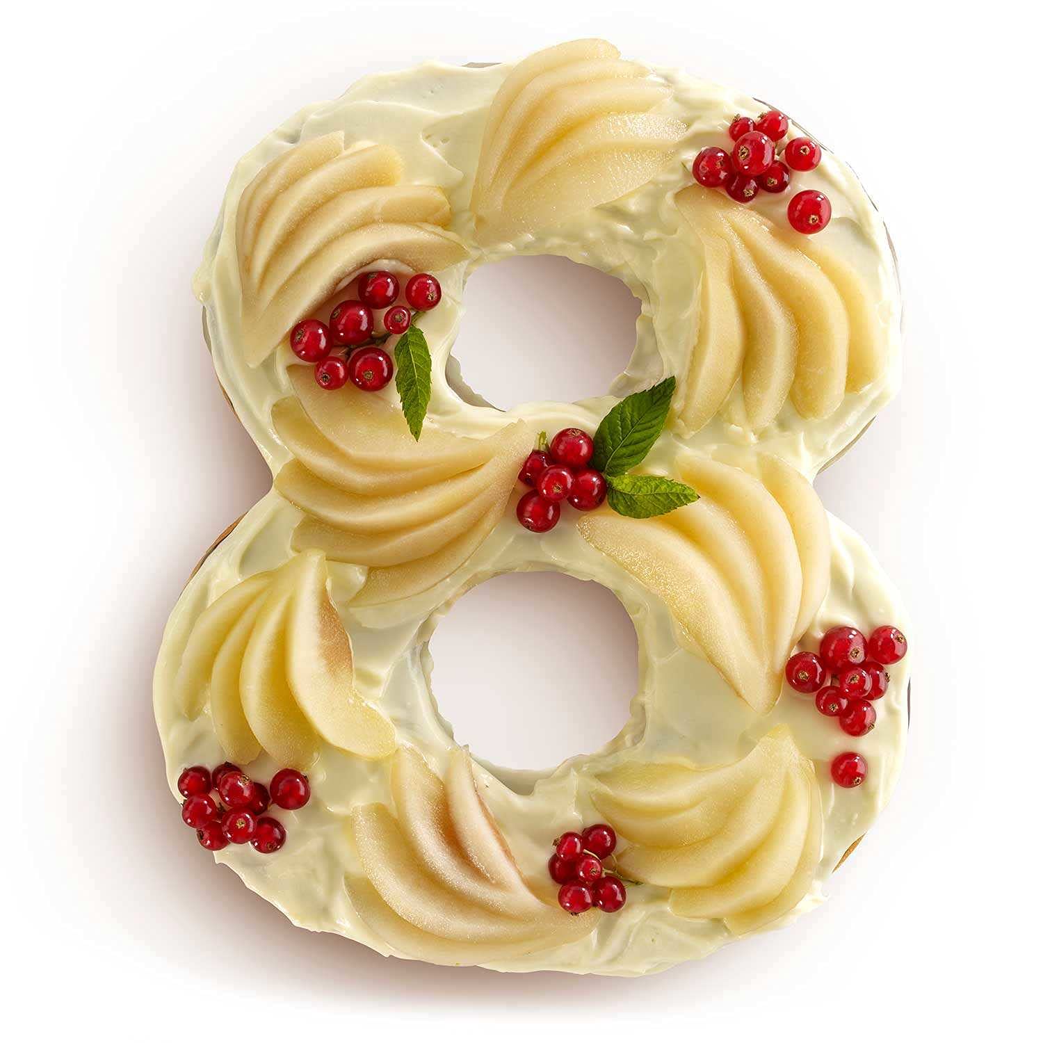 Moules à gâteaux en silicone avec grands chiffres 3D for anniversaire et anniversaire, moules à pâtisserie en silicone liquide, chiffres for gâteaux, sans BPA, nombre de 8/3319