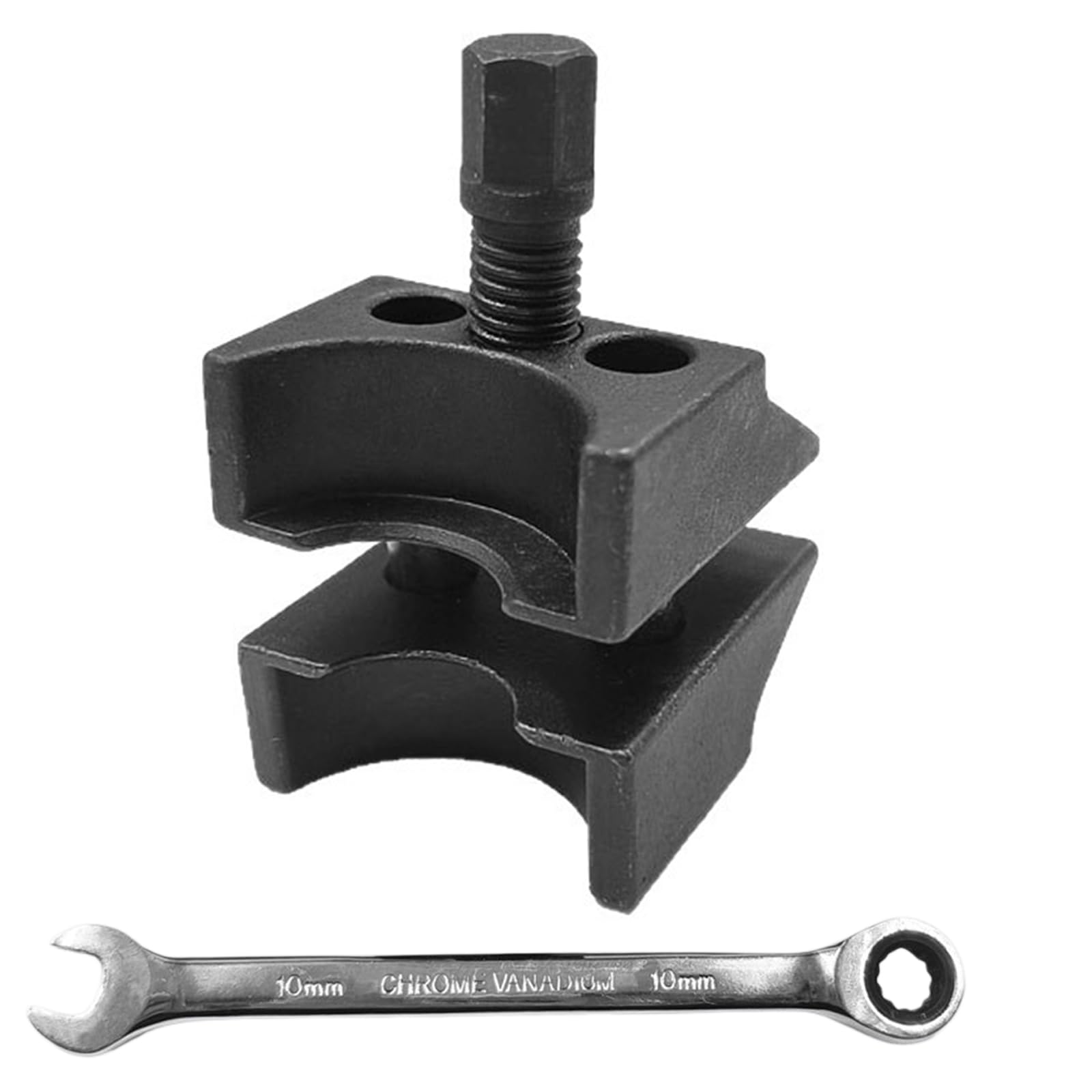 Carotoe A Strut Spreader Steel Steering Separator Hand Tool For Suspension Strut Nd Ball Joint Service Tasks In Garage Work Spreader Steering Separator Ball Joint Service Suspension Maintenance Threaded Tool