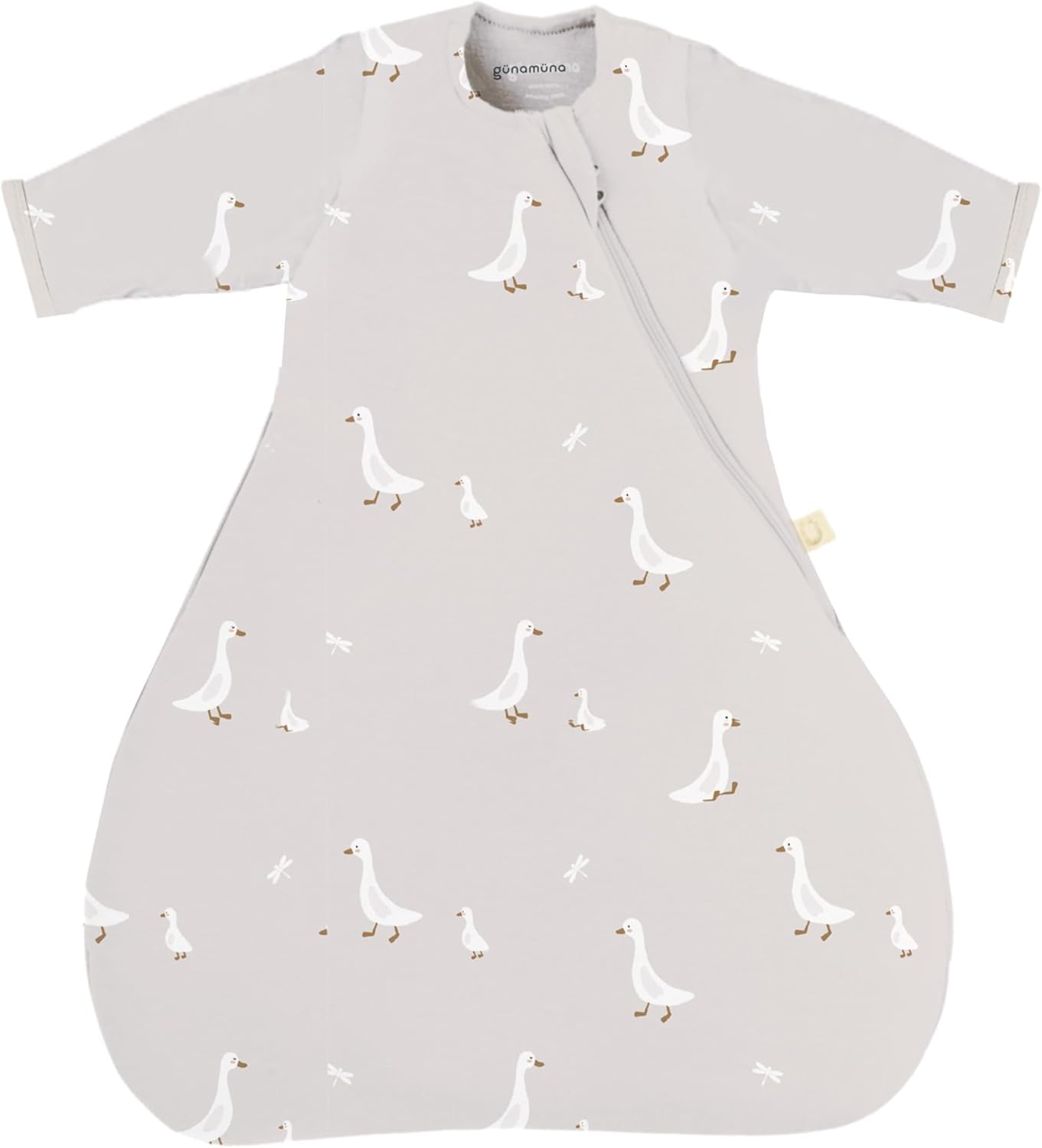 GUNAMUNA Long-Sleeve Transitional Swaddle Sleep Bag 2.5 TOG – Soothes Infants 3-6 Months, Easy Diaper Changes with WONDERZiP
