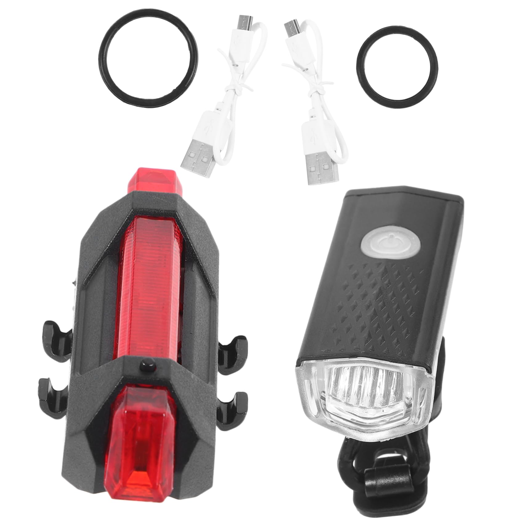 HANABASS 1 Set Bike Emergency Light Rechargeable LED Headlight and Taillight Cycling Lights Lighting Modes for Night Riding
