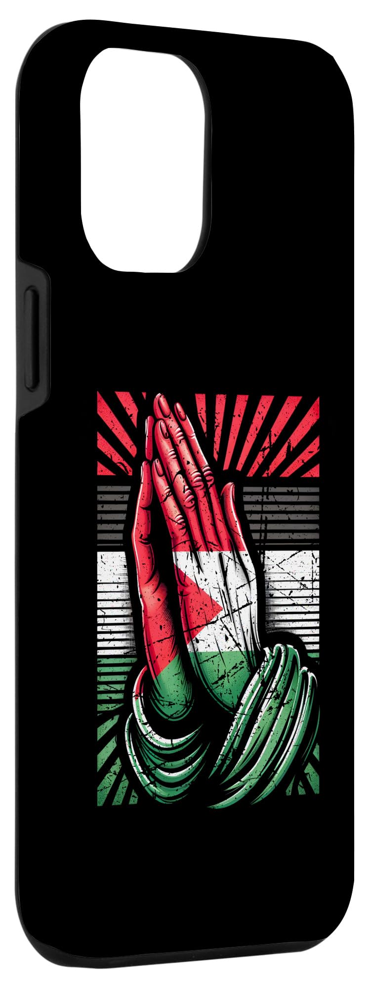 Palestine Flag In Praying Hands Peace Case for iPhone 12 Pro Max - Image 3