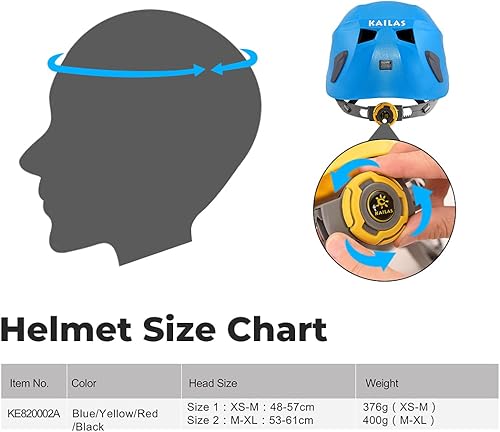 Miniatura 6 de Kailas Aegis - Casco de escalada para hombre, casco de rescate de roca para mujer, ligero, para montañismo, senderismo, espeleología, casco de