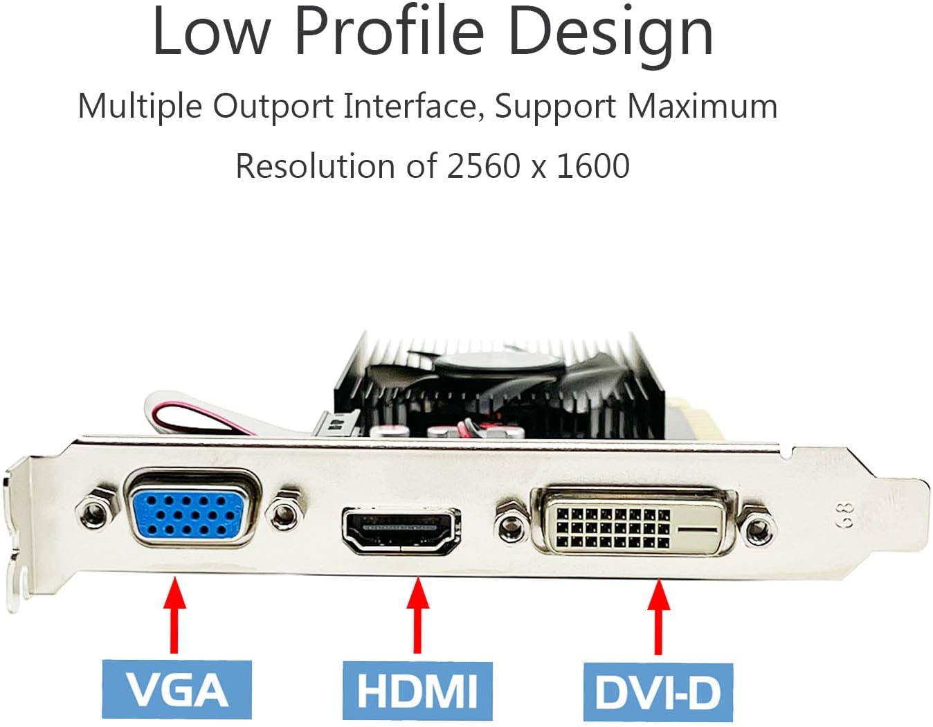 GeForce GT 710 2GB Scheda video profilo basso, DRR3 64-bit, VGA, HDMI, DVI, Scheda grafica PC, PCI Express x8, supporto 2K, DirectX 12 GeForce GT 710 2GB Scheda video profilo basso, DRR3 64-bit, VGA, HDMI, DVI, Scheda grafica PC, PCI Express x8, supporto 2K, DirectX 12