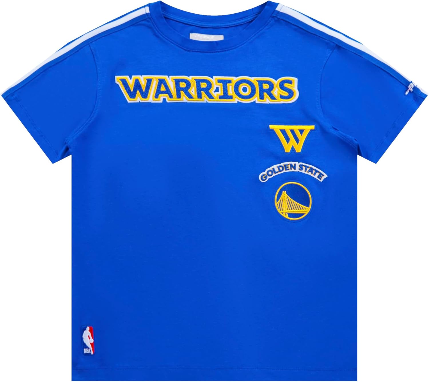 Pro Standard Big Boys NBA Golden State Warriors Retro Classics Short Sleeve Taping Tee Royal Blue S
