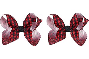 Plaid Baby Bows for Girls