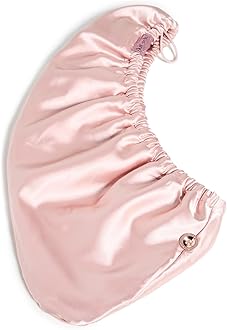 Satin Microfiber Hair Towel Wrap for Women - Super Absorbent, Quick Dry, Anti-Frizz - for Long and Short Hairs, Turbans for Women, Wet and Curly Hair Wrap - Blush