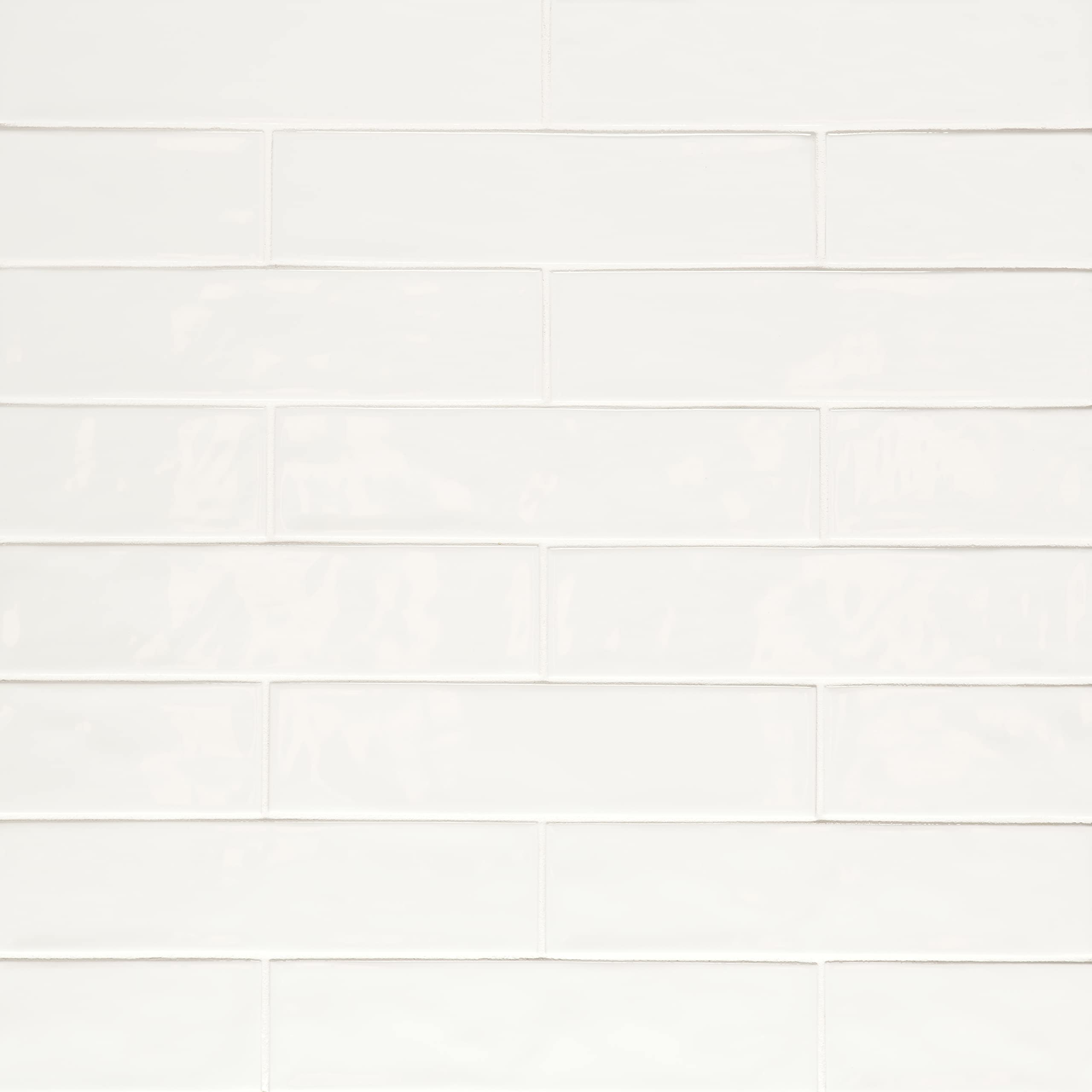 Bedrosians Clara Gloss Porcelain Tile 2.75" x 11", White (30-Pack, 6.35 SF)