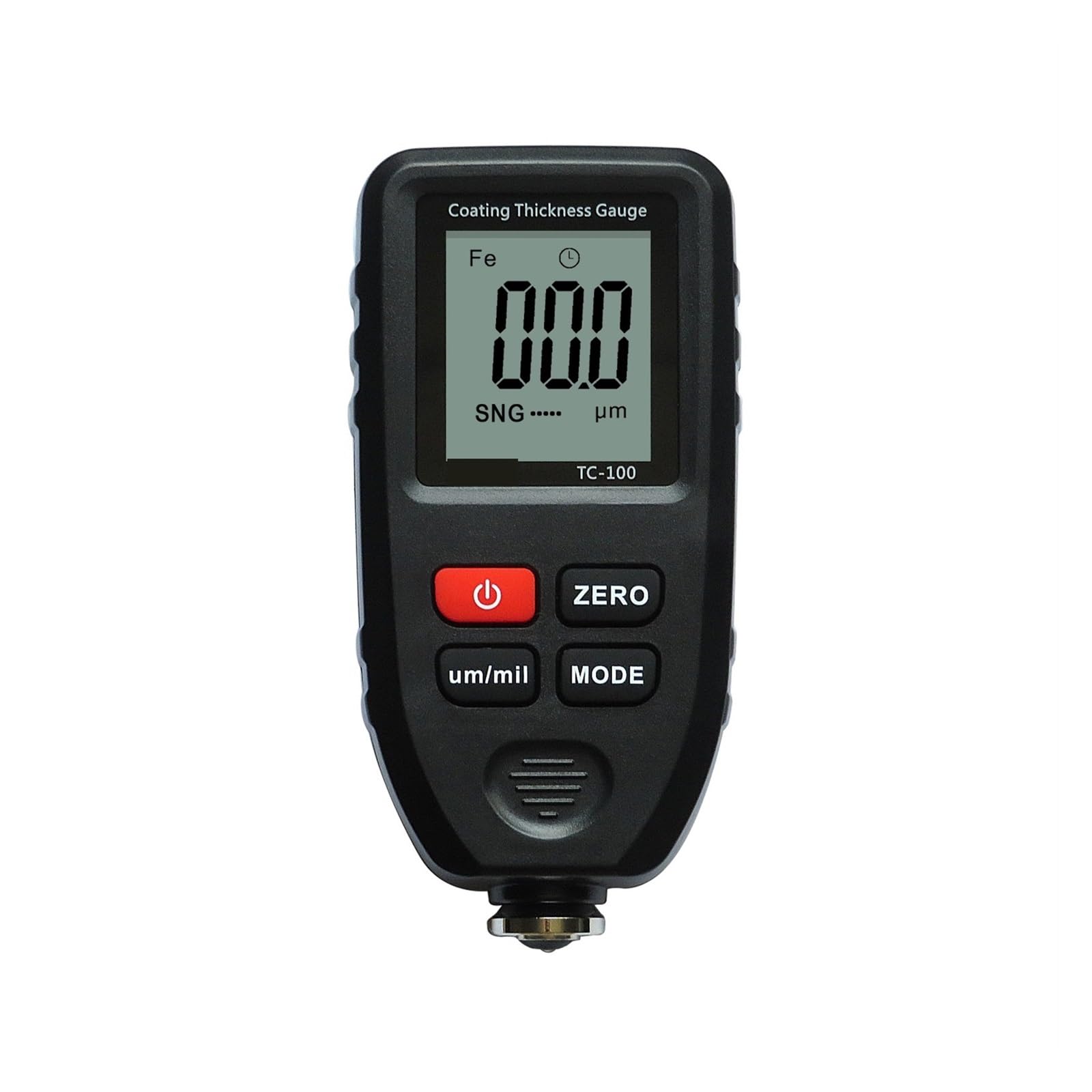 TC100 miernik grubości lakieru samochodowego 0.1um/0-1300 pomiar,Dokładny czujnik | Black no battery