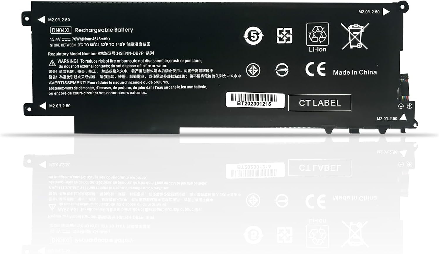 DN04XL 856843-855 HSN-Q01C HSTNN-DB7P 856301-2C1 856843-850 Laptop Battery Replacement for HP ZBook X2 G4 3FB84UT 3FB88UT 3JY50UT 3UA47UT 3WP24UT 3XP65UT 3XT78UT 3TP54UT Serie(15.4V 70Wh)