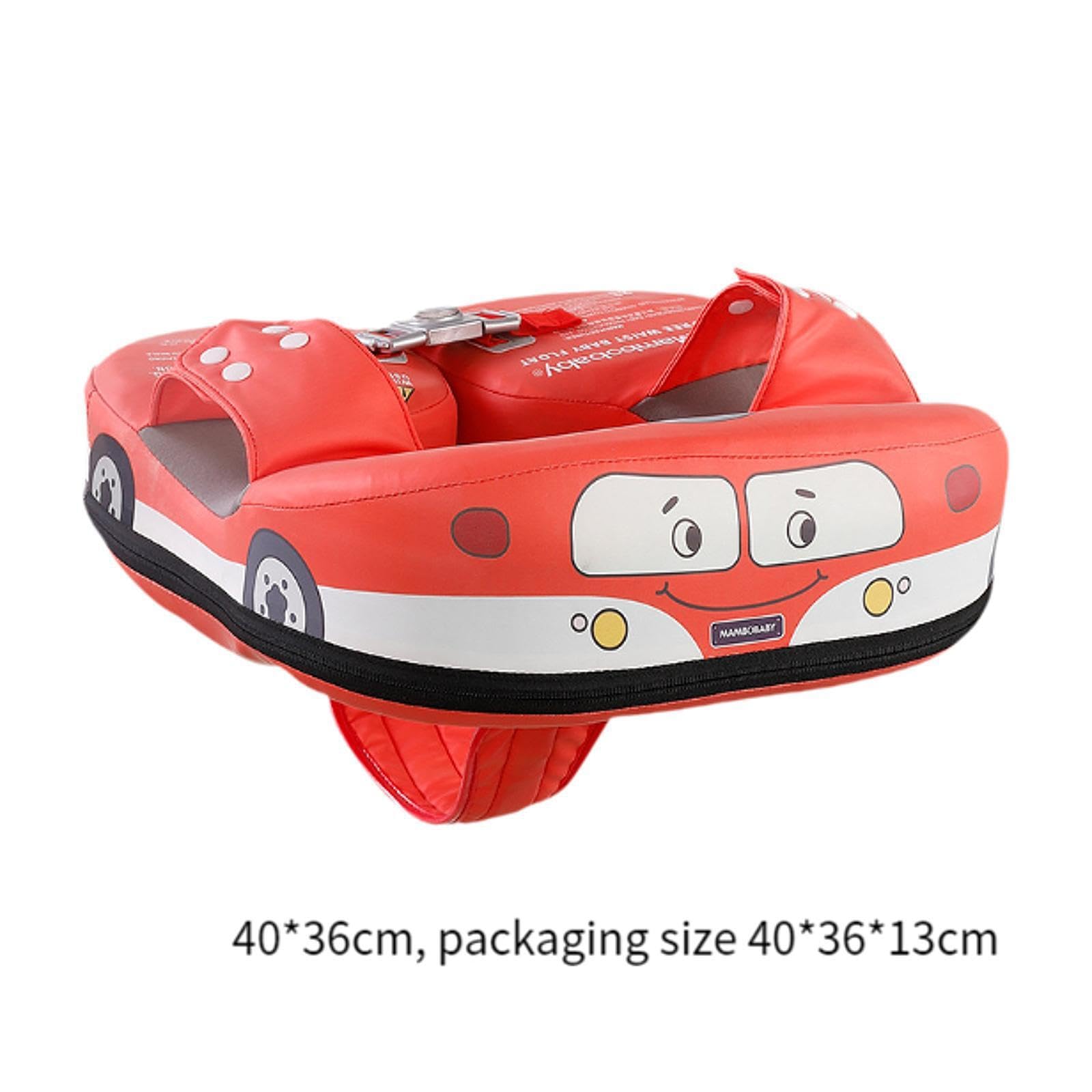 Salvagente per neonati con struttura robusta, non gonfiabile, comodo e sicuro, adatto per bambini dagli 8 ai 36 mesi, realizzato in PVC e pelle PU.