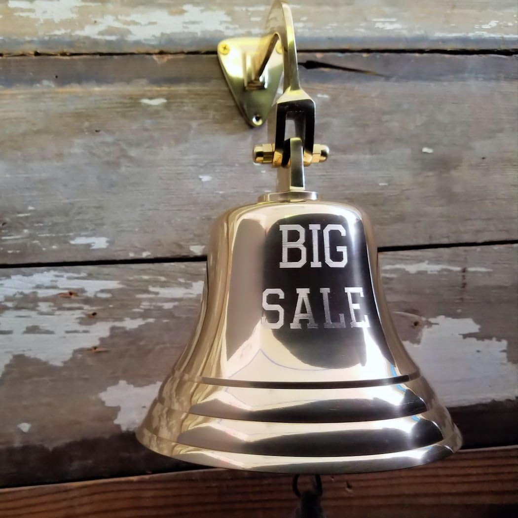Amazon.com: Bell Hanging Ship Aluminum Bronze Antique Finish with