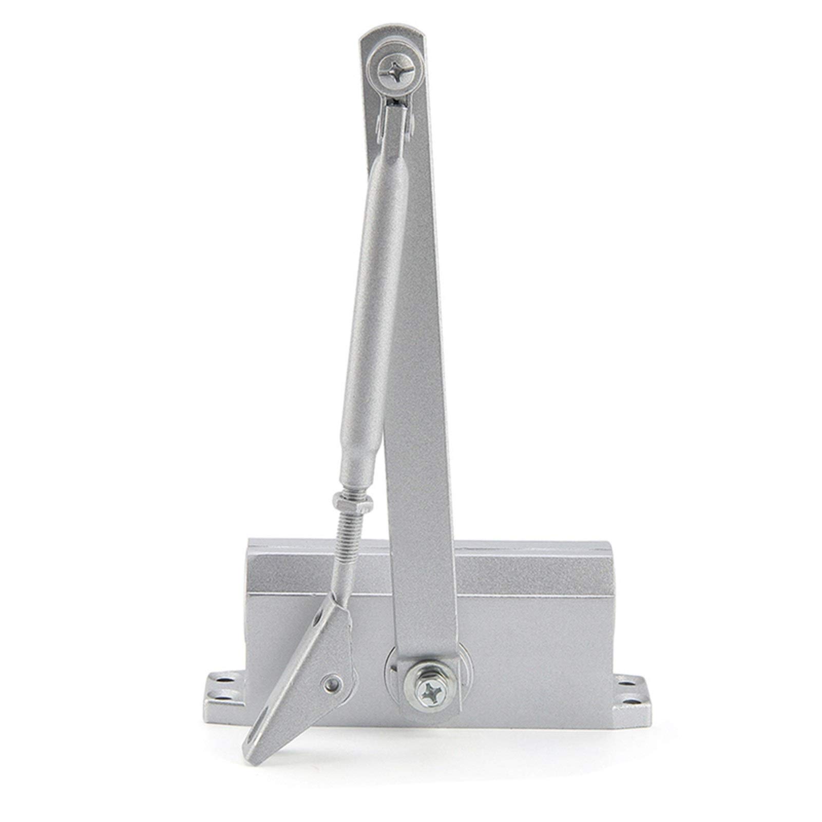 Nvsfzgiyg One Color Door Automatic Closer Home Sliding Hydraulic Buffer Device，Door Closer,Door Closures Closers Security System Adjustable Closing/Latching Speed Aluminium For Left And Ri
