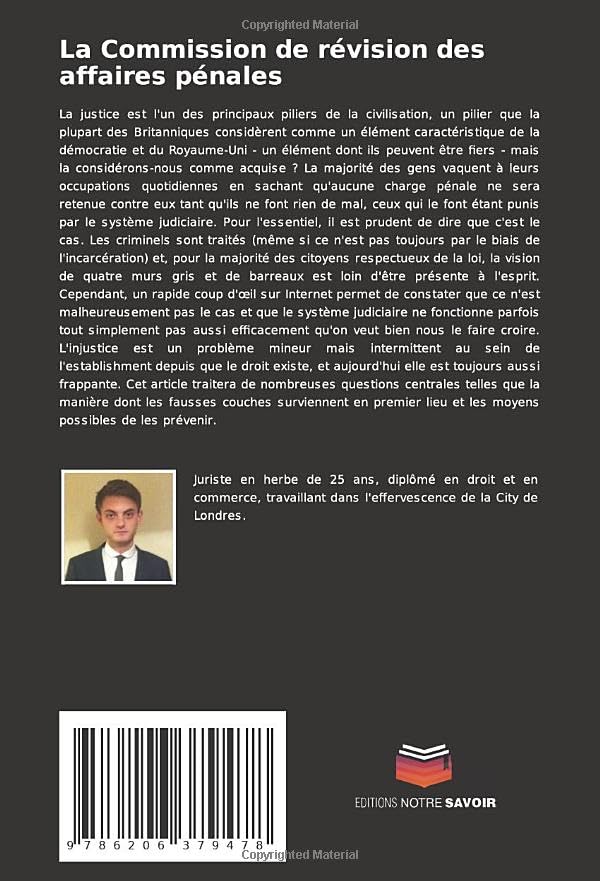 Miniatura 2 de La Commission de révision des affaires pénales Un complément efficace à la procédure d'appel en matière pénale (French Edition)