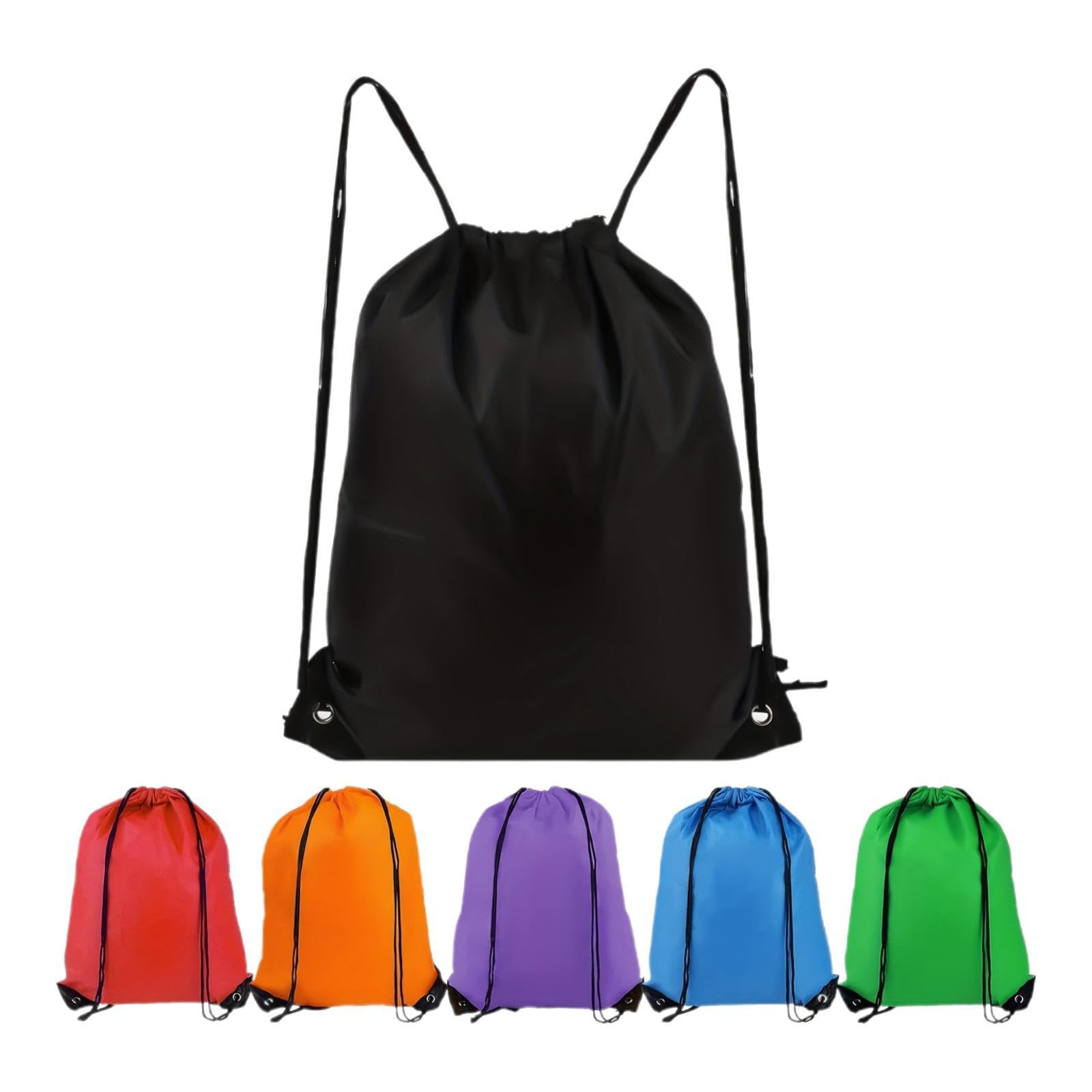 6Pcs Drawstring Backpack Casual Rucksack for Hiking Outdoor Activities Trips-image-47
