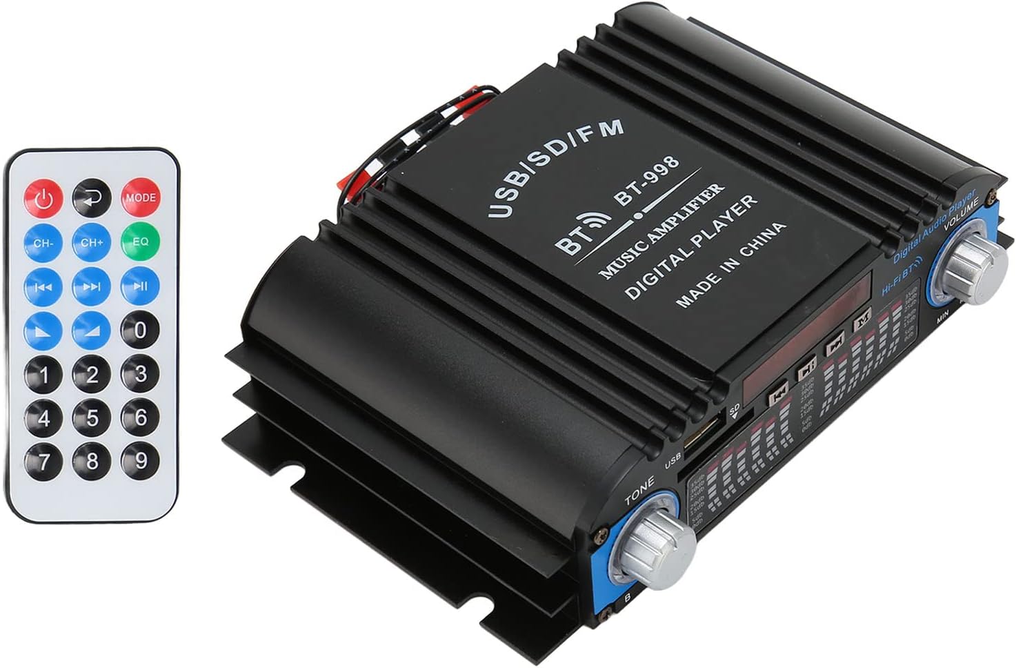 Car Speaker Amplifier, EQ Sound Effect Wireless Amplifier Radio Mode