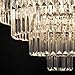 MEELIGHTING Luxury Modern Crystal Chandeliers Lighting Contemporary Pendant Chandelier Ceiling Lamp Lights Fixture 5-Tier (16 Lights) for Dining Room Living Room Hotel