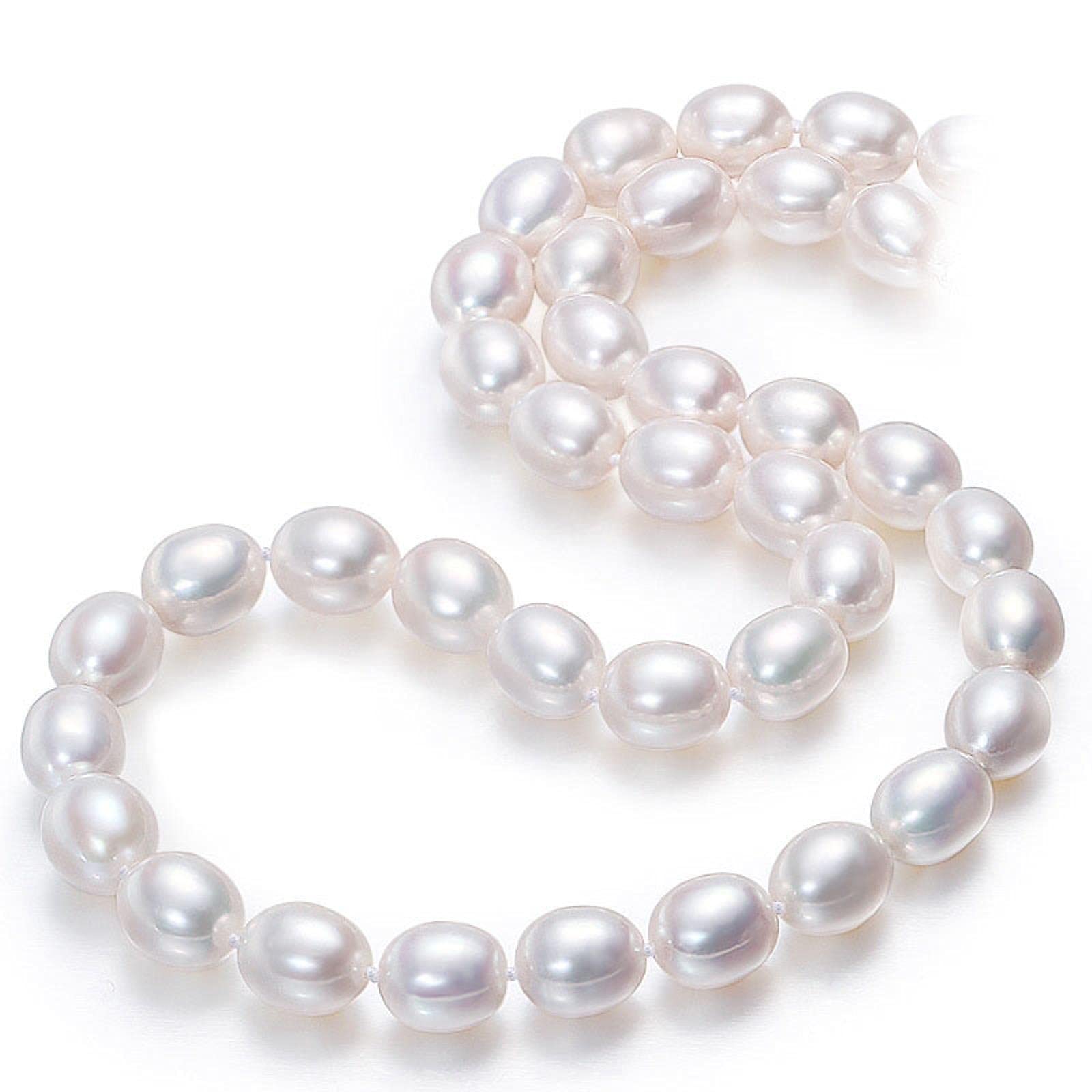 LOKILOKI Collana di Perle Barocche d'Acqua Dolce Naturale da 7-8 Mm Moda Perline Colorate Gioielli per Regalo per Ragazze