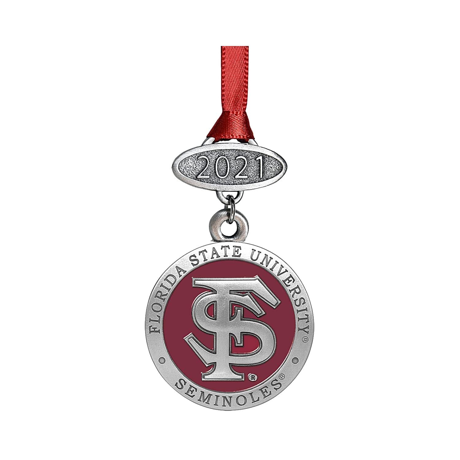 Heritage Pewter Seminoles of FL State Class of 2026 Ornament | Graduation Gift | Hand-Sculpted Christmas Tree Ornament