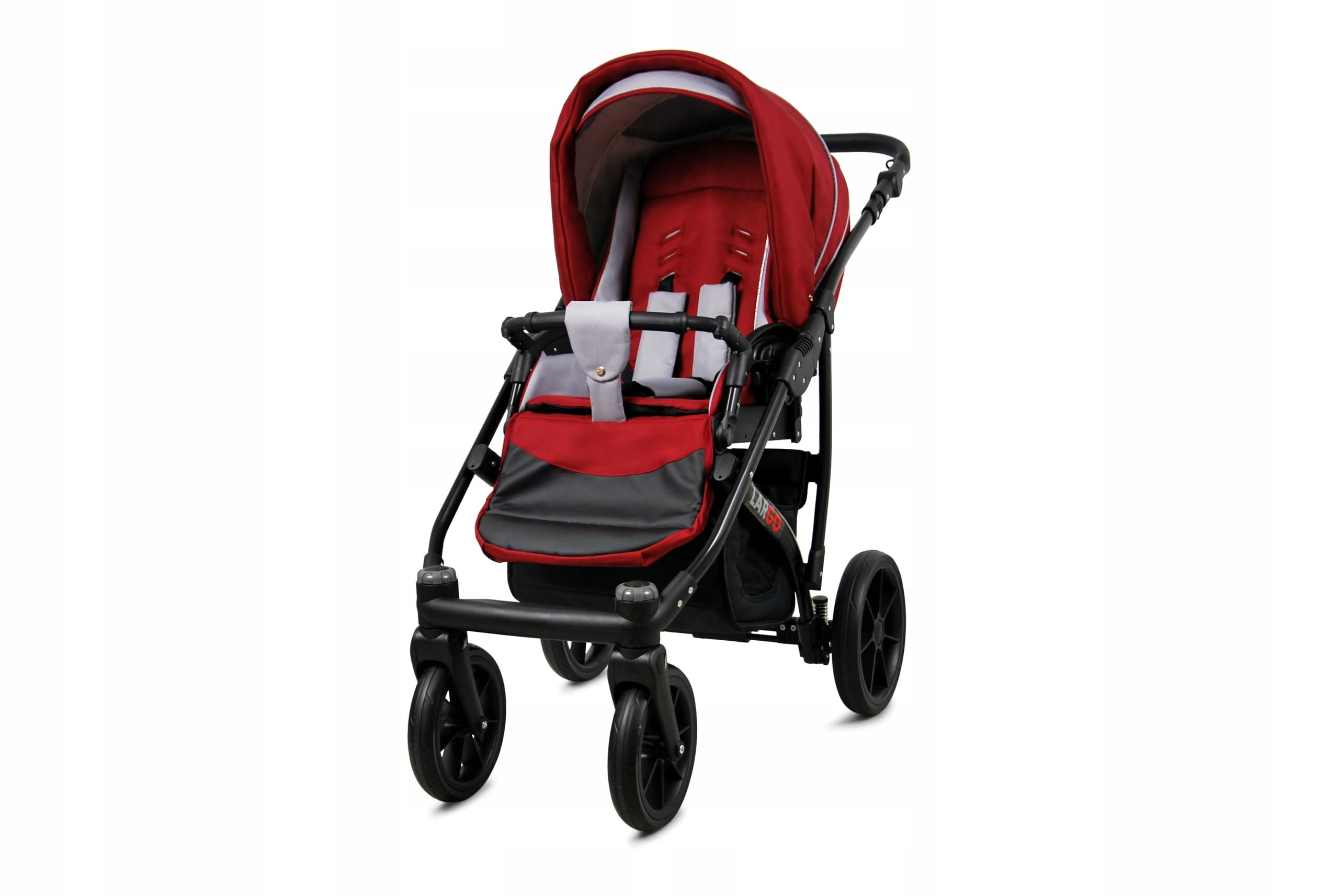 BabyLux® Carrito de Bebé Sistema de Viaje Set 3 en 1 - Largo - incl. Capazo, Silla de Paseo, Silla Coche - Cochecito - con Bolso cambiador, Cubierta para la lluvia, Mosquitera etc.