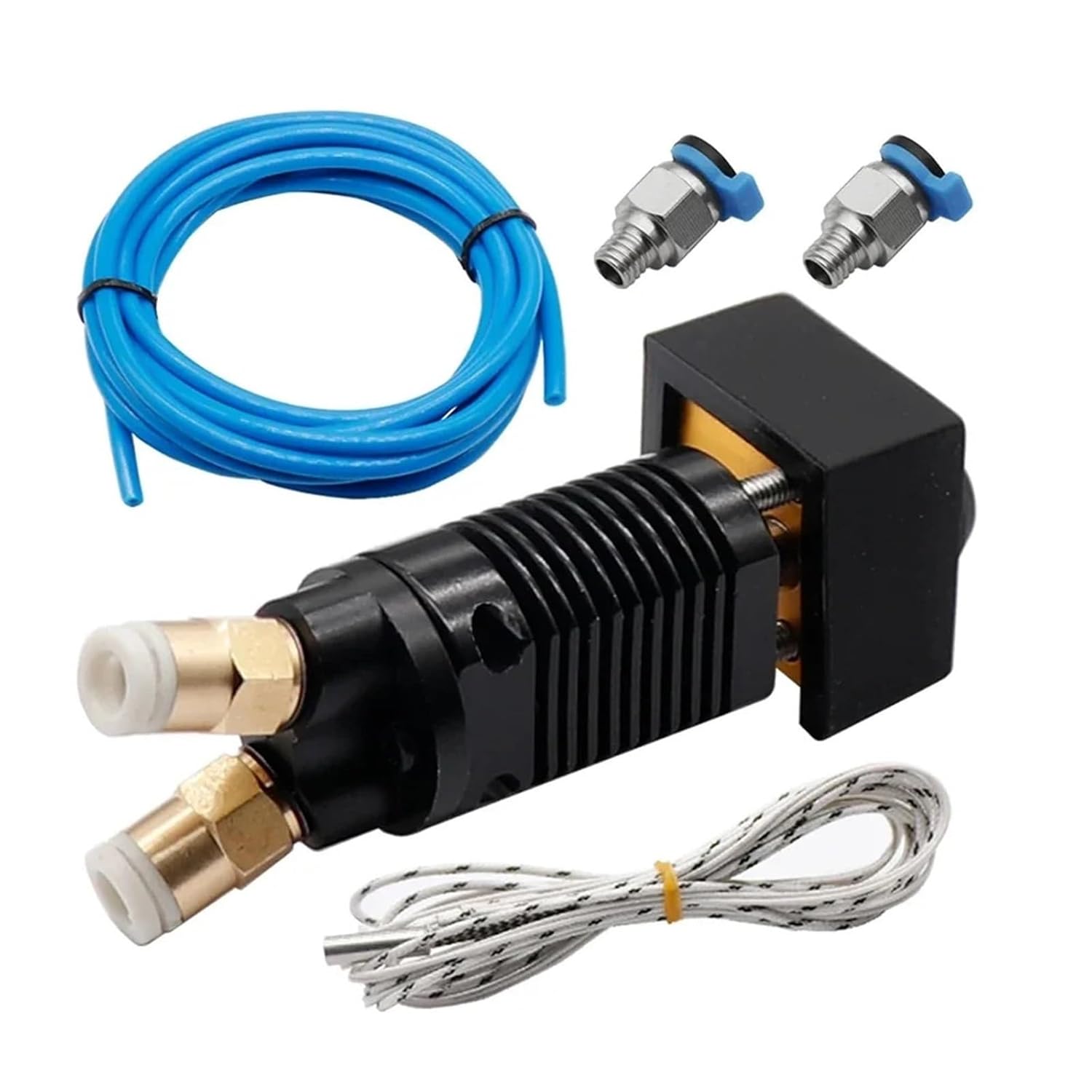 Hotend 2 in 1 Out Mixed Color 1.75mm Filament for Bow-den Extruder 12V/24V for Tit-an MK8 3D Printer Hotend Parts(12V Kit)